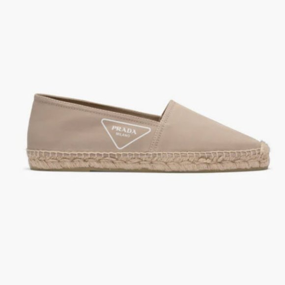 Prada Gabardine Fabric Espadrilles, Beige, 8 Mens - Picture 5 of 8
